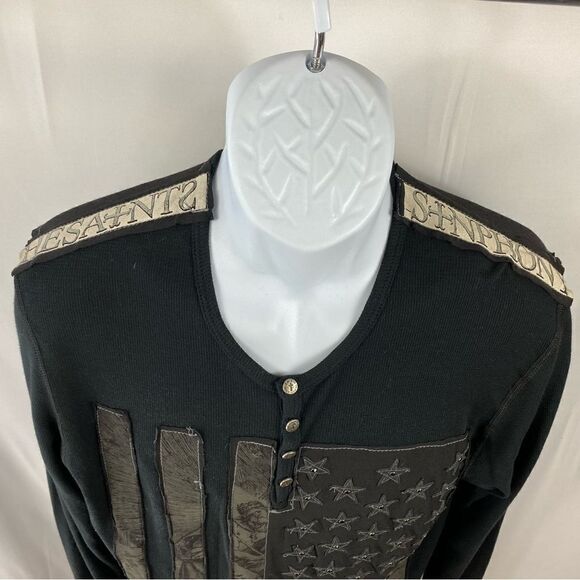 The Saints Sinphony one of a kind Henley style shirt XL
EUC very gently worn - Picture 4 of 10